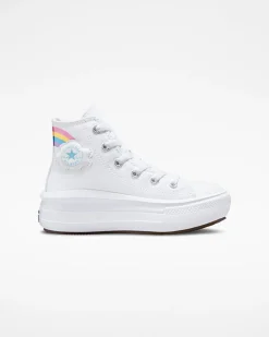 Converse Ragazzi (Età 8-12 Anni)|Guida Alle Misure Per Bambini<Chuck Taylor All Star Move Platform Rainbow Cloud Bianco/Jp Blue/Rosa