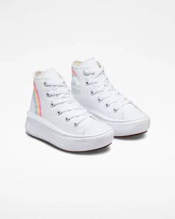 Converse Ragazzi (Età 8-12 Anni)|Guida Alle Misure Per Bambini<Chuck Taylor All Star Move Platform Rainbow Cloud Bianco/Jp Blue/Rosa