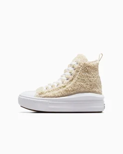 Converse Stivali<Chuck Taylor All Star Move Platform Sherpa Beach Stone/Bianco/Nero