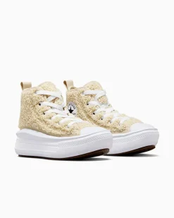 Converse Stivali<Chuck Taylor All Star Move Platform Sherpa Beach Stone/Bianco/Nero