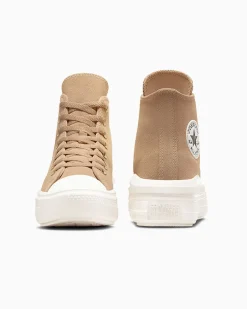 Converse Modelli Alti|Modelli Con Platform<Chuck Taylor All Star Move Platform Colorful Suede Rum al caffè/Egret/Nero