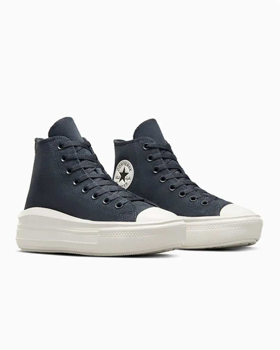 Converse Modelli Alti|Modelli Con Platform<Chuck Taylor All Star Move Platform Colorful Suede Foreste oscure/Egret/Nero
