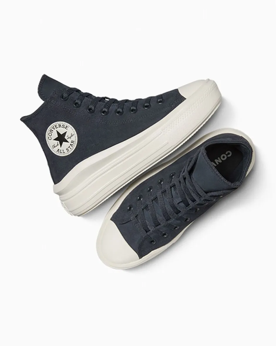 Converse Modelli Alti|Modelli Con Platform<Chuck Taylor All Star Move Platform Colorful Suede Foreste oscure/Egret/Nero