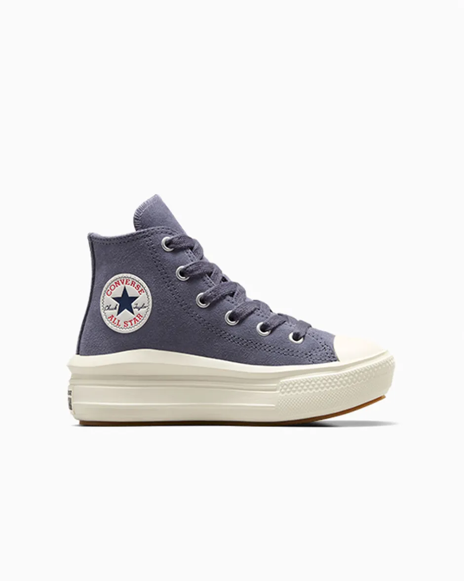Converse Bambini (Età 4-8 Anni)|Ragazza<Chuck Taylor All Star Move Platform Suede Lavanda cenere/Egret
