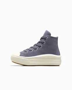 Converse Bambini (Età 4-8 Anni)|Ragazza<Chuck Taylor All Star Move Platform Suede Lavanda cenere/Egret