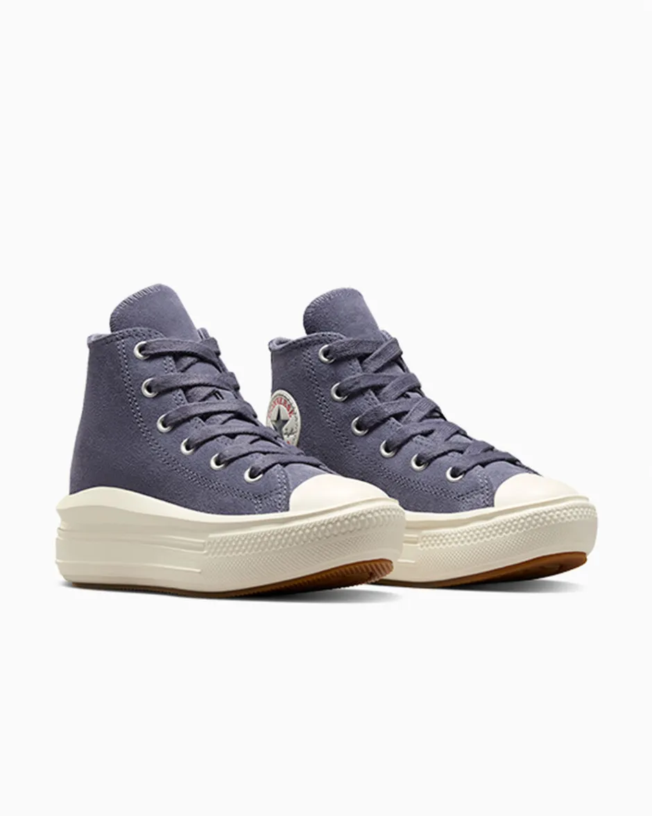Converse Bambini (Età 4-8 Anni)|Ragazza<Chuck Taylor All Star Move Platform Suede Lavanda cenere/Egret