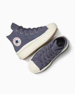 Converse Bambini (Età 4-8 Anni)|Ragazza<Chuck Taylor All Star Move Platform Suede Lavanda cenere/Egret