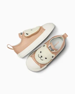 Converse Ragazzo|Ragazza<Chuck Taylor All Star One Strap Sherpa Bear Easy-On Grigio caldo/Egret/Nero