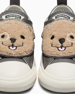 Converse Ragazza|Modelli Bassi<Chuck Taylor All Star One Strap Sherpa Bear Easy-On Sharkskin/Warm Quarry/Egret