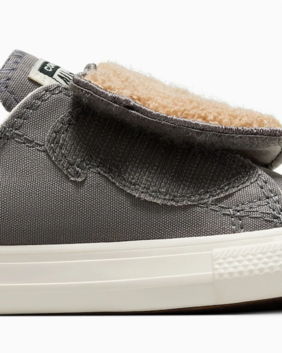 Converse Ragazza|Modelli Bassi<Chuck Taylor All Star One Strap Sherpa Bear Easy-On Sharkskin/Warm Quarry/Egret