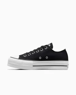 Converse Modelli Bassi|Modelli Con Platform<Chuck Taylor All Star Platform Canvas Nero/Bianco/Bianco