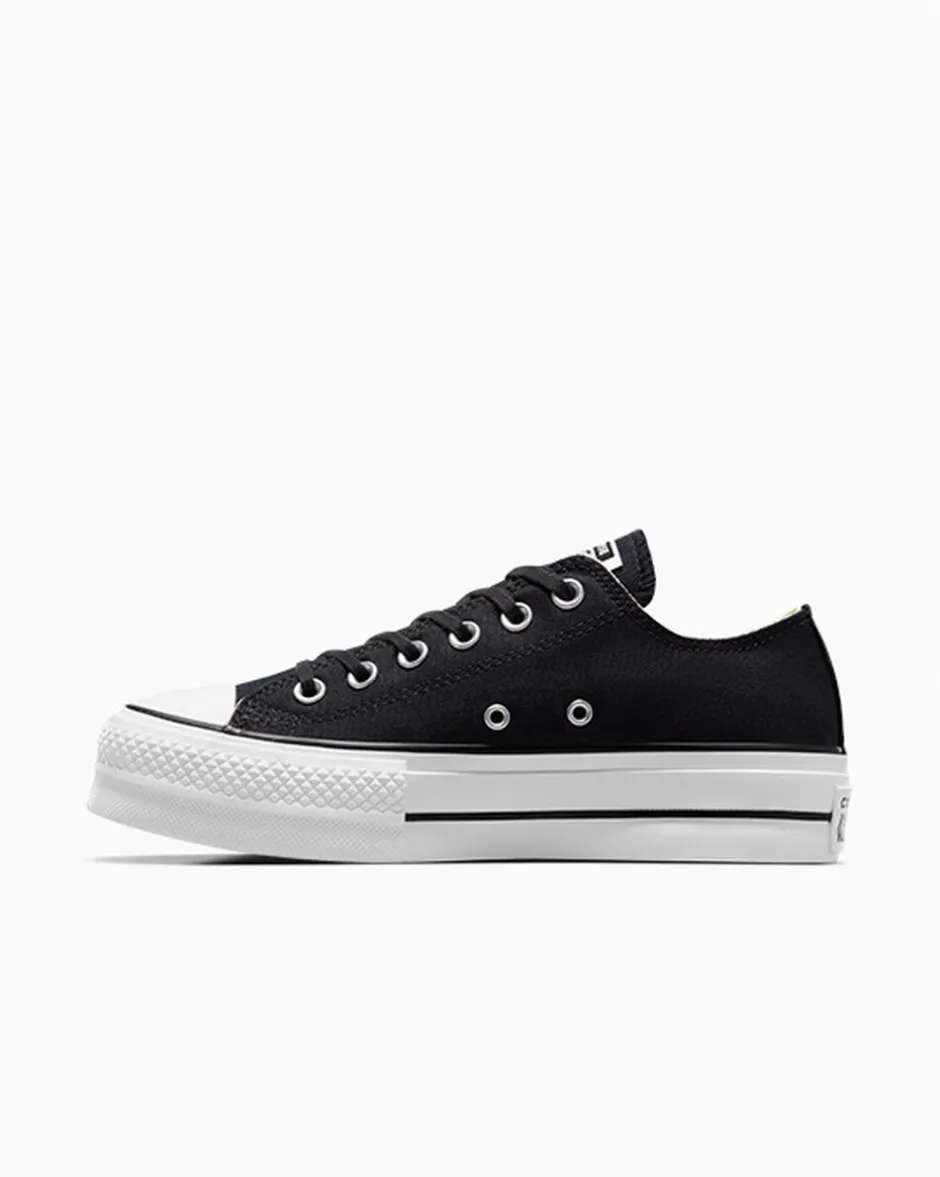 Converse Modelli Bassi|Modelli Con Platform<Chuck Taylor All Star Platform Canvas Nero/Bianco/Bianco