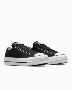Converse Modelli Bassi|Modelli Con Platform<Chuck Taylor All Star Platform Canvas Nero/Bianco/Bianco