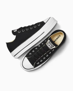 Converse Modelli Bassi|Modelli Con Platform<Chuck Taylor All Star Platform Canvas Nero/Bianco/Bianco