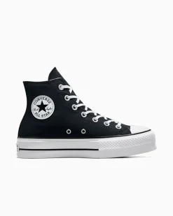 Converse Modelli Alti|Chuck Taylor All Star<Chuck Taylor All Star Platform Nero/Bianco/Bianco