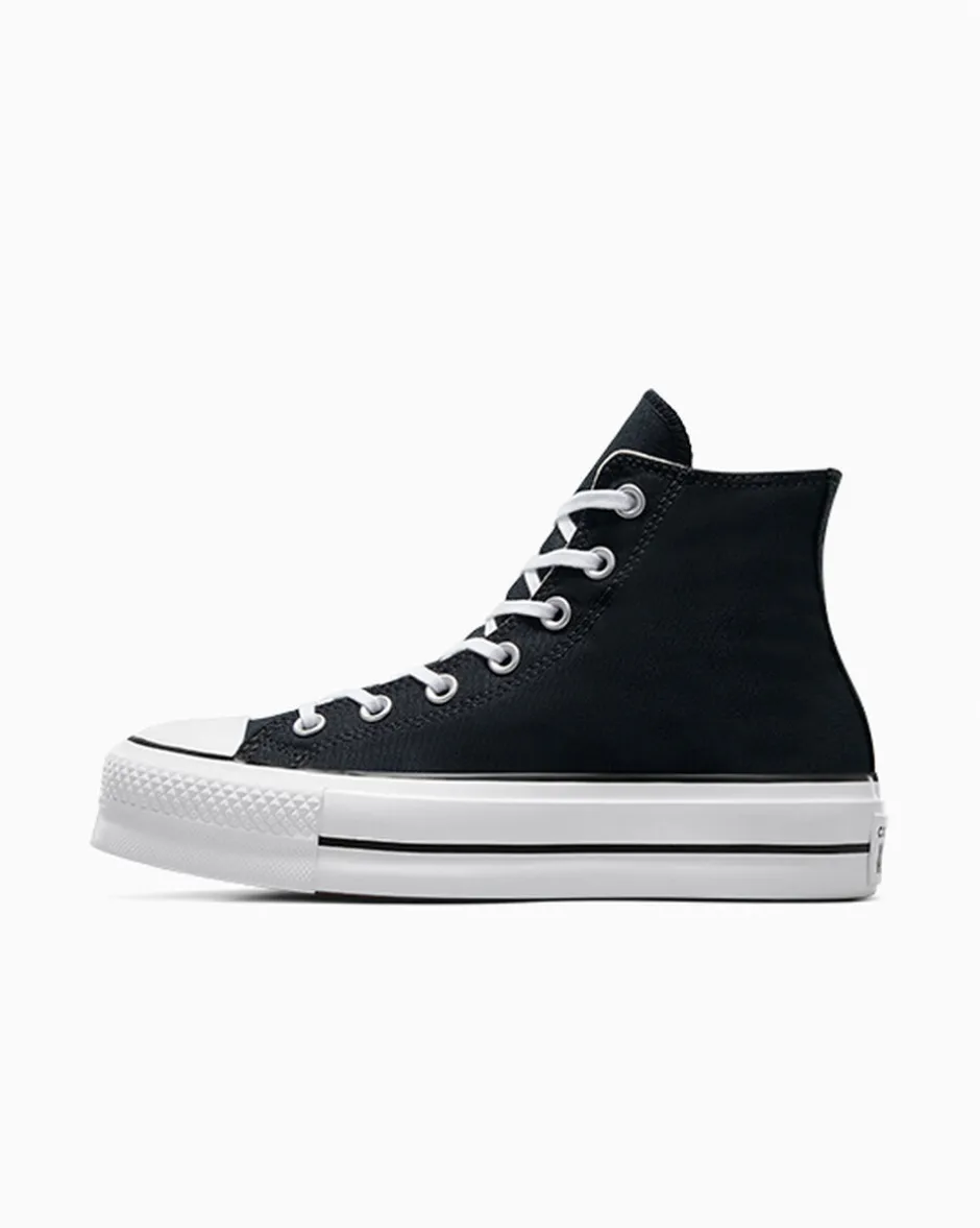 Converse Modelli Alti|Chuck Taylor All Star<Chuck Taylor All Star Platform Nero/Bianco/Bianco