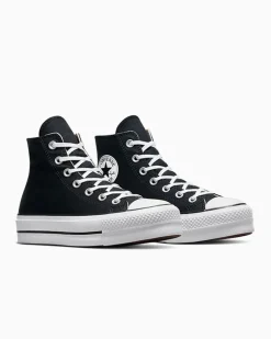 Converse Modelli Alti|Chuck Taylor All Star<Chuck Taylor All Star Platform Nero/Bianco/Bianco