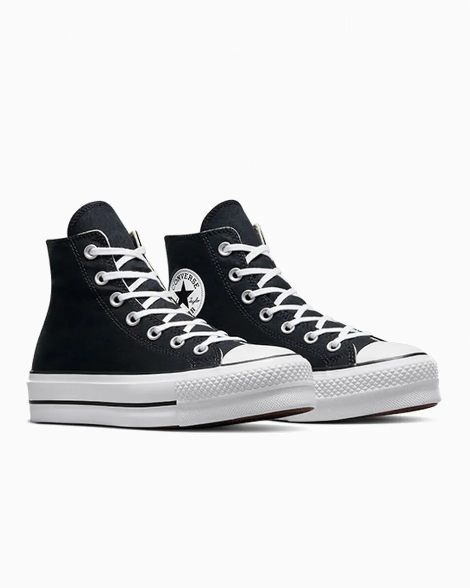 Converse Modelli Alti|Chuck Taylor All Star<Chuck Taylor All Star Platform Nero/Bianco/Bianco