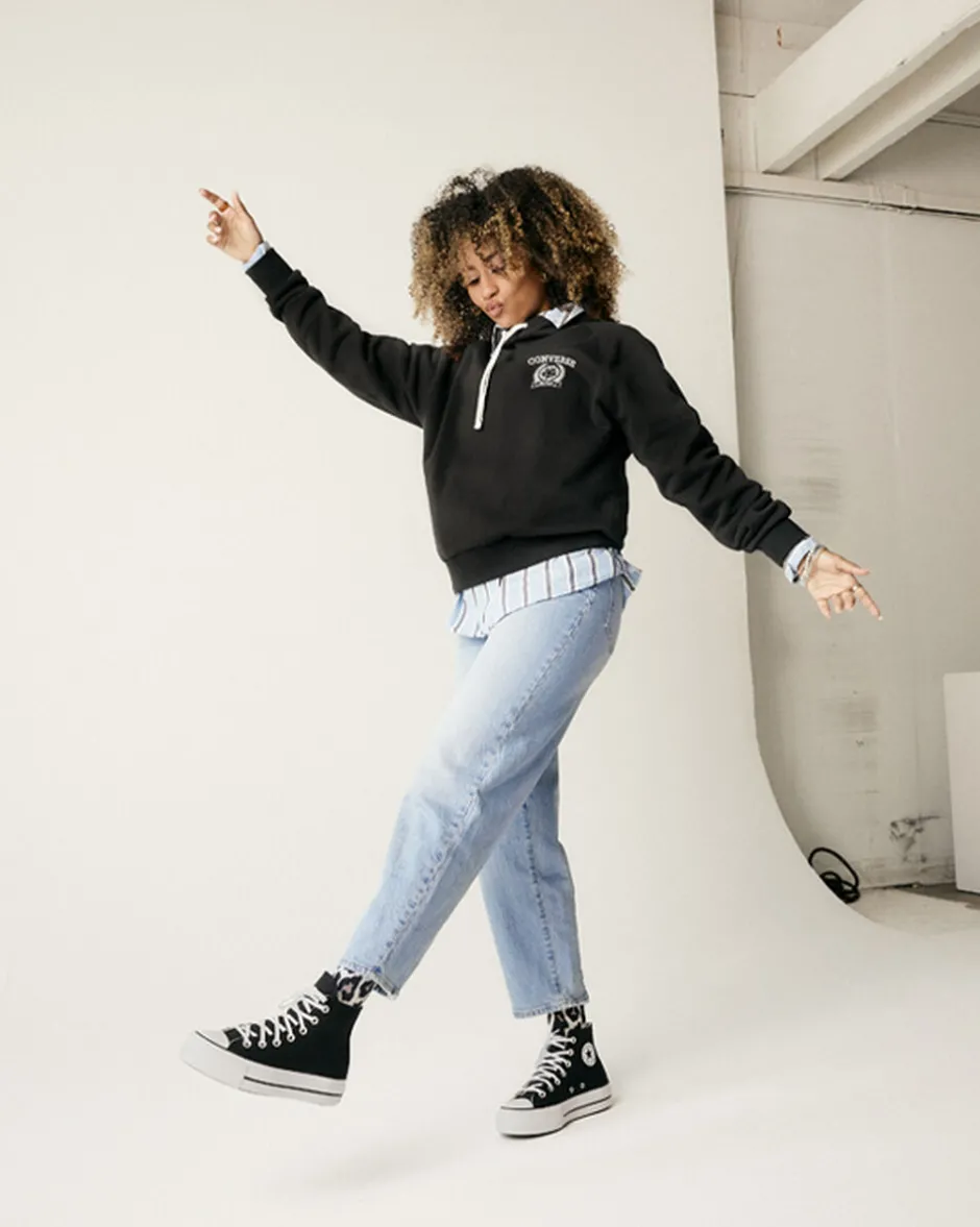 Converse Modelli Alti|Chuck Taylor All Star<Chuck Taylor All Star Platform Nero/Bianco/Bianco