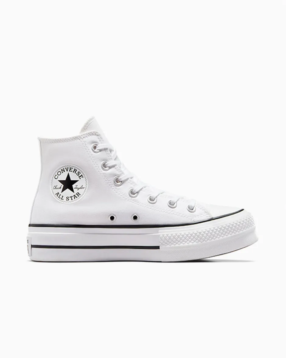 Converse Modelli Alti|Modelli Con Platform<Chuck Taylor All Star Platform Bianco/Nero/Bianco