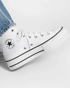 Converse Modelli Alti|Modelli Con Platform<Chuck Taylor All Star Platform Bianco/Nero/Bianco