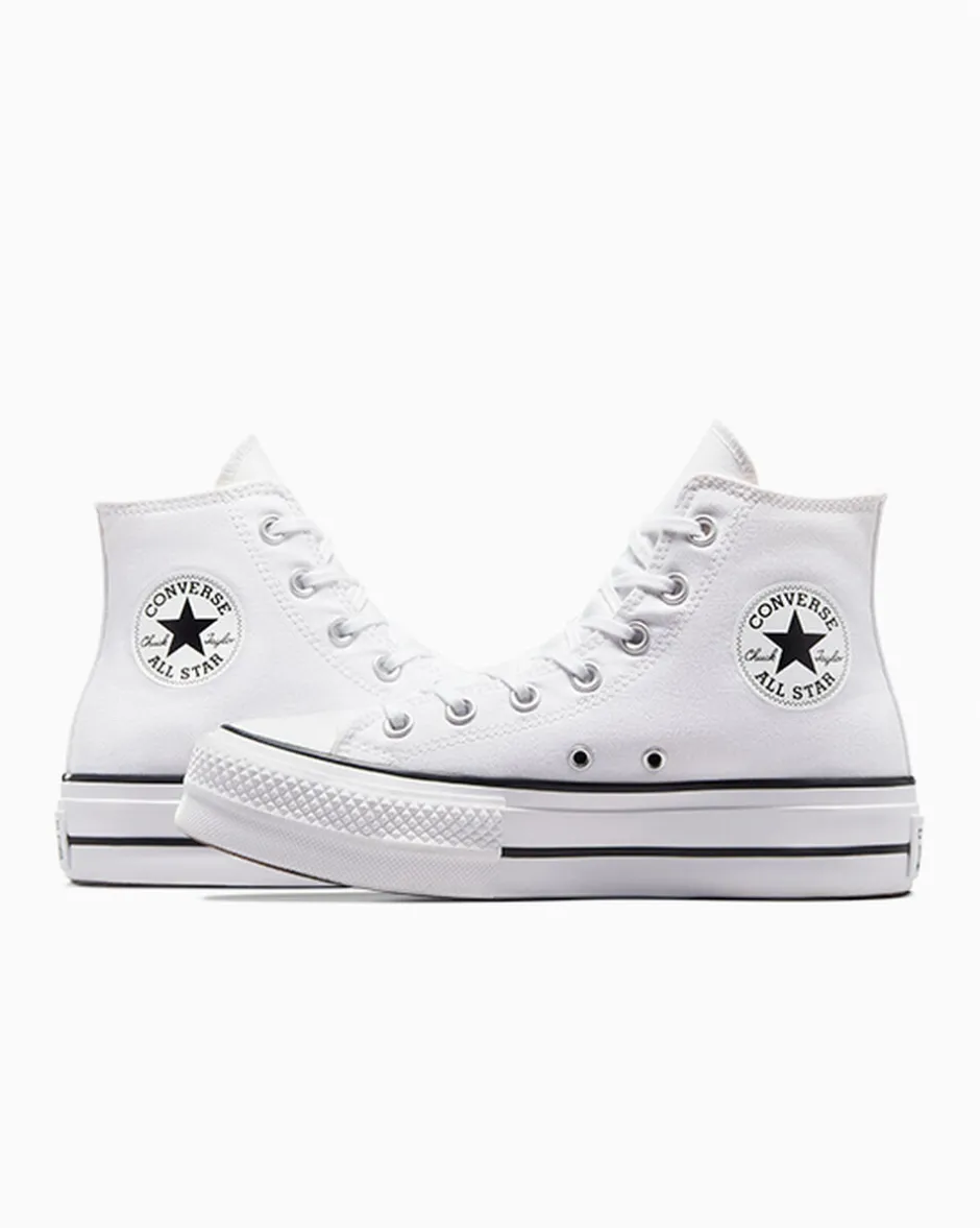 Converse Modelli Alti|Modelli Con Platform<Chuck Taylor All Star Platform Bianco/Nero/Bianco