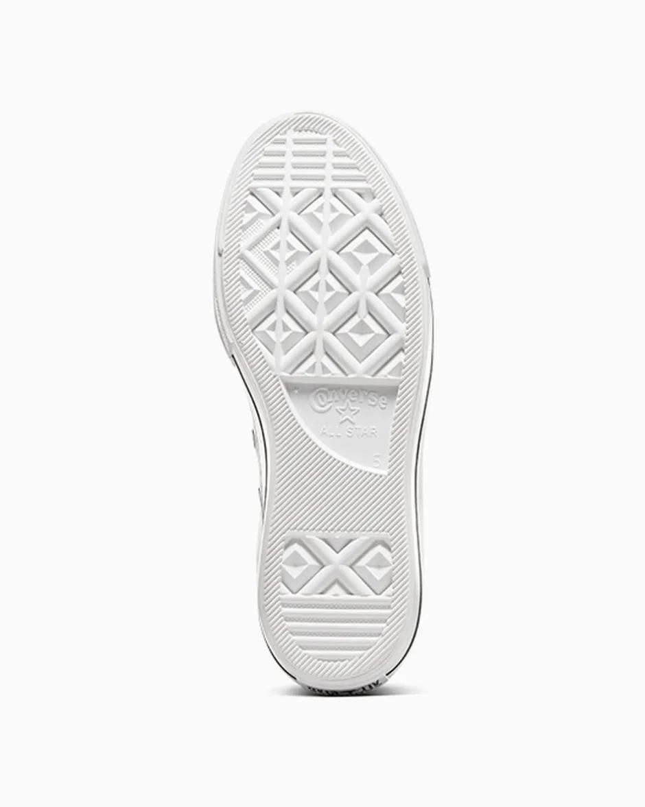 Converse Modelli Alti|Modelli Con Platform<Chuck Taylor All Star Platform Leather Bianco/Nero/Bianco