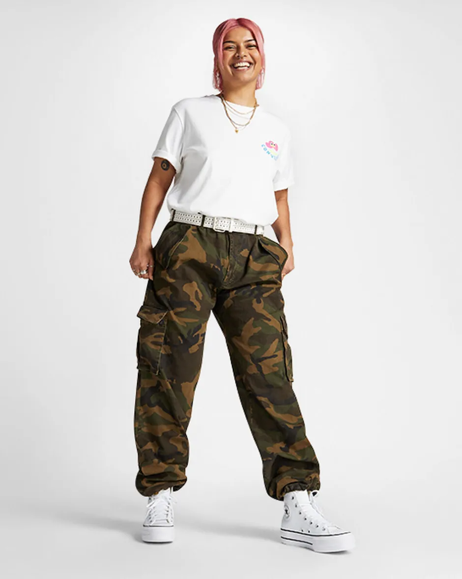 Converse Modelli Alti|Modelli Con Platform<Chuck Taylor All Star Platform Leather Bianco/Nero/Bianco