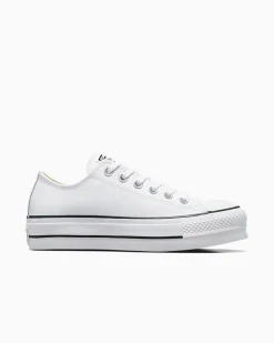 Converse Modelli Bassi|Modelli Con Platform<Chuck Taylor All Star Platform Clean Leather Bianco/Nero/Bianco