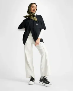 Converse Modelli Con Platform|Modelli Bassi<Chuck Taylor All Star Platform Clean Leather Nero/Nero/Bianco