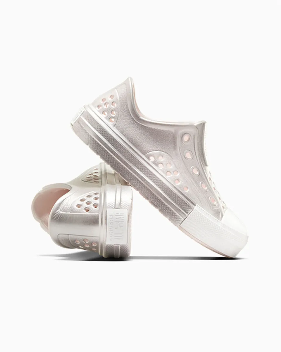 Converse Modelli Bassi<Chuck Taylor All Star Play Lite CX Metallic Blush Hush/Argento/Bianco
