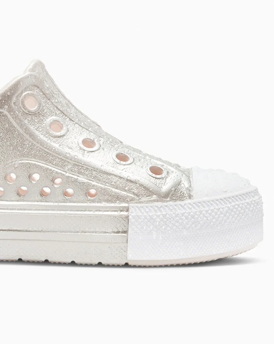 Converse Modelli Bassi<Chuck Taylor All Star Play Lite CX Metallic Blush Hush/Argento/Bianco