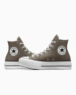 Converse Modelli Alti|Modelli Con Platform<Chuck Taylor All Star Platform Carbone/Bianco/Nero
