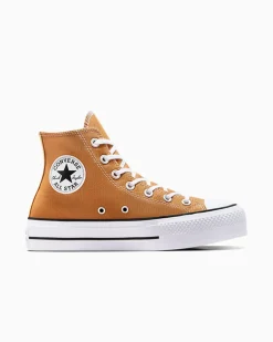 Converse Modelli Alti|Modelli Con Platform<Chuck Taylor All Star Platform Pan di zenzero/Bianco/Nero