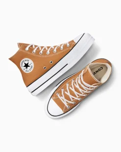 Converse Modelli Alti|Modelli Con Platform<Chuck Taylor All Star Platform Pan di zenzero/Bianco/Nero