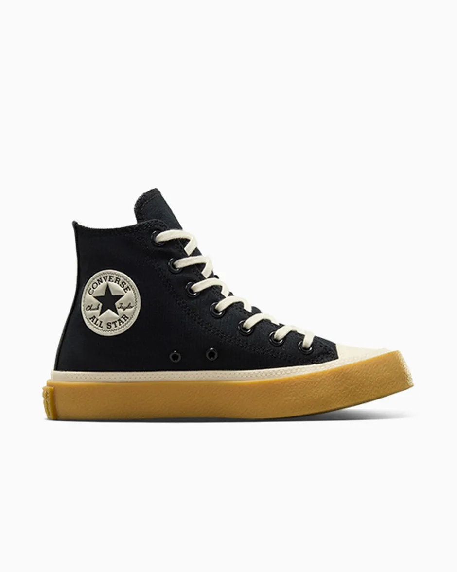 Converse Modelli Alti|Modelli Alti<Chuck Taylor All Star Retro Rubber Nero/Egret/Egret