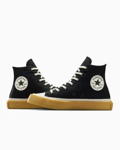 Converse Modelli Alti|Modelli Alti<Chuck Taylor All Star Retro Rubber Nero/Egret/Egret