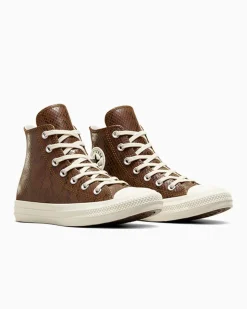 Converse Modelli Alti|Chuck Taylor All Star<Chuck Taylor All Star Snakeskin Print Whisky scuro/Egret/Nero
