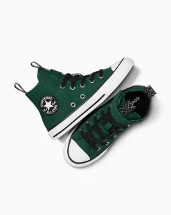 Converse Ragazzo|Facile Da Indossare E Togliere<Chuck Taylor All Star Sporty Easy-On Verde invidia/Nero/Bianco