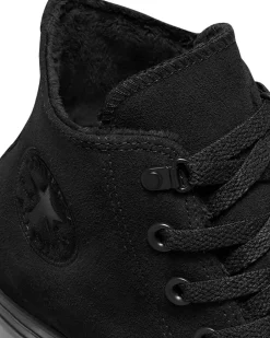 Converse Modelli Alti|Modelli Alti<Chuck Taylor All Star Suede & Faux Fur Nero/Nero/Nero