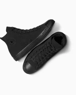 Converse Modelli Alti|Modelli Alti<Chuck Taylor All Star Suede & Faux Fur Nero/Nero/Nero