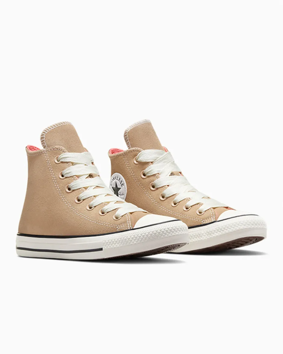 Converse Modelli Alti|Chuck Taylor All Star<Chuck Taylor All Star Suede Grigio calda/Rosa Illist/Egret