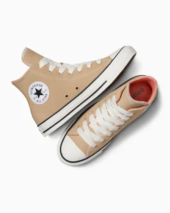 Converse Modelli Alti|Chuck Taylor All Star<Chuck Taylor All Star Suede Grigio calda/Rosa Illist/Egret