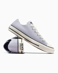 Converse Modelli Bassi|Chuck Taylor All Star<Chuck Taylor All Star Suede Città fantasma/Egret/Viola ombreggiato