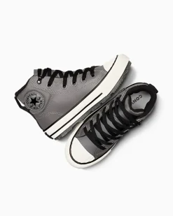Converse Bambini (Età 4-8 Anni)|Ragazzo<Chuck Taylor All Star Water-Repellent Berkshire Boot Sharkskin/Black/Egret