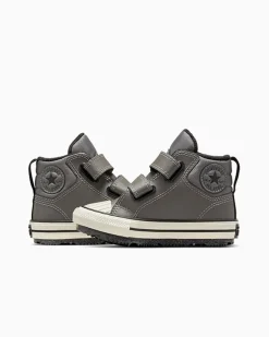 Converse Neonati E Bimbi Piccoli (Età 0-4 Anni)|Ragazzo<Chuck Taylor All Star Water-Repellent Berkshire Easy-On Boot Pelle di squalo/Nero/Egret