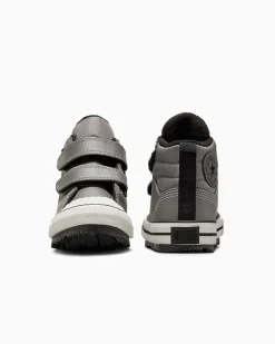 Converse Neonati E Bimbi Piccoli (Età 0-4 Anni)|Ragazzo<Chuck Taylor All Star Water-Repellent Berkshire Easy-On Boot Pelle di squalo/Nero/Egret