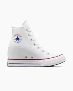 Converse Modelli Alti|Modelli Con Platform<Chuck Taylor All Star Wedge Platform Bianco/Rosso/Navy