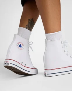 Converse Modelli Alti|Modelli Con Platform<Chuck Taylor All Star Wedge Platform Bianco/Rosso/Navy