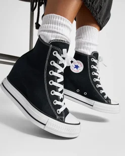 Converse Modelli Alti|Modelli Con Platform<Chuck Taylor All Star Wedge Platform Nero/Rosso/Navy